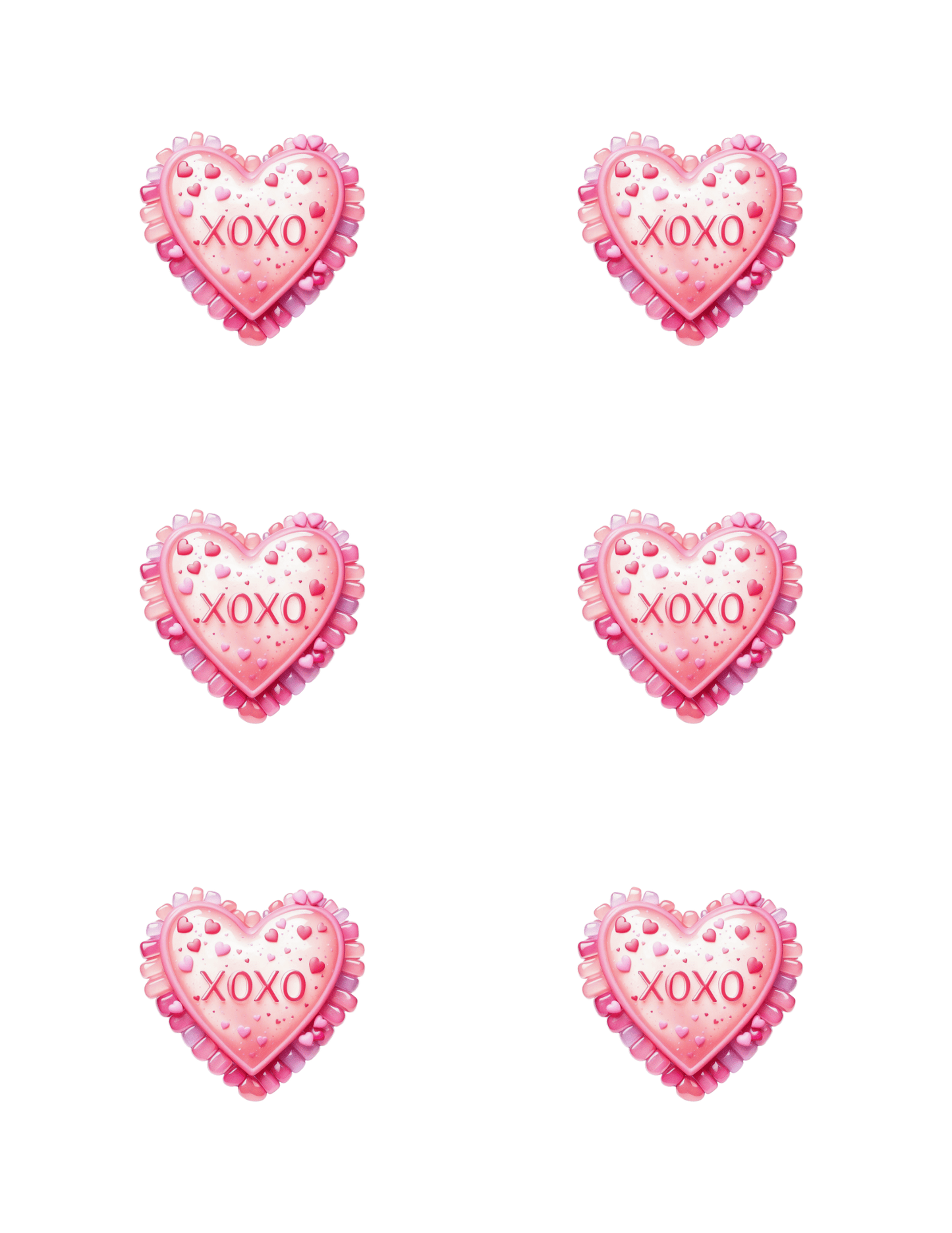 XOXO HEART DIGITAL STICKER