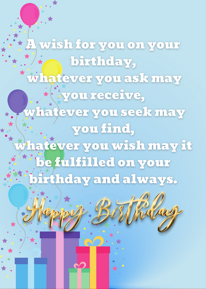 BIRTHDAY GIFT CARD BOOK-BUILD A BOOK BLUE