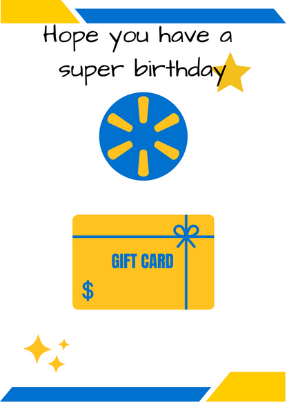 BIRTHDAY GIFT CARD BOOK-BUILD A BOOK BLUE