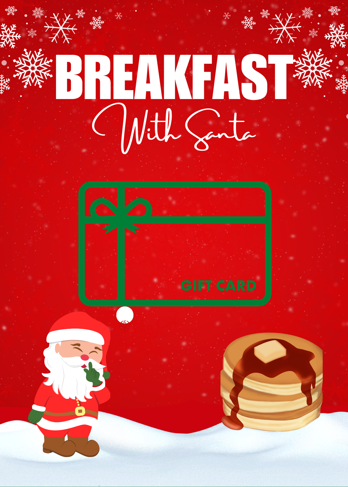 Christmas Build a gift card book-tradional