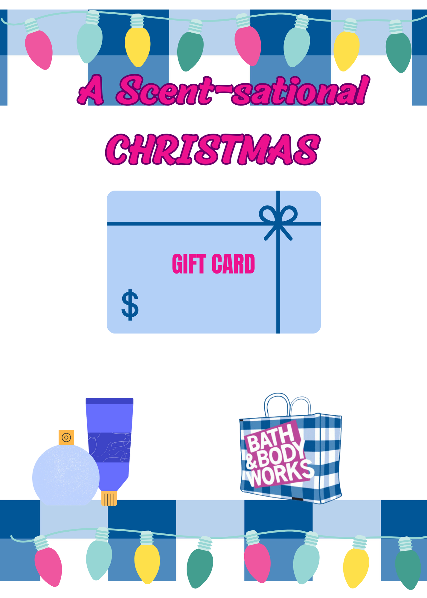 Christmas Build a gift card book-tradional