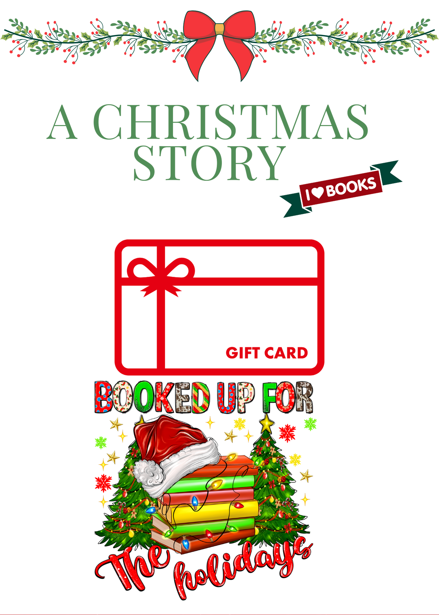 Christmas Build a gift card book-tradional