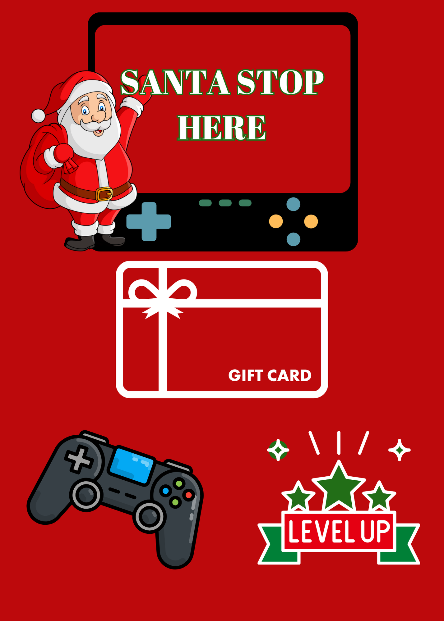 Christmas Build a gift card book-tradional