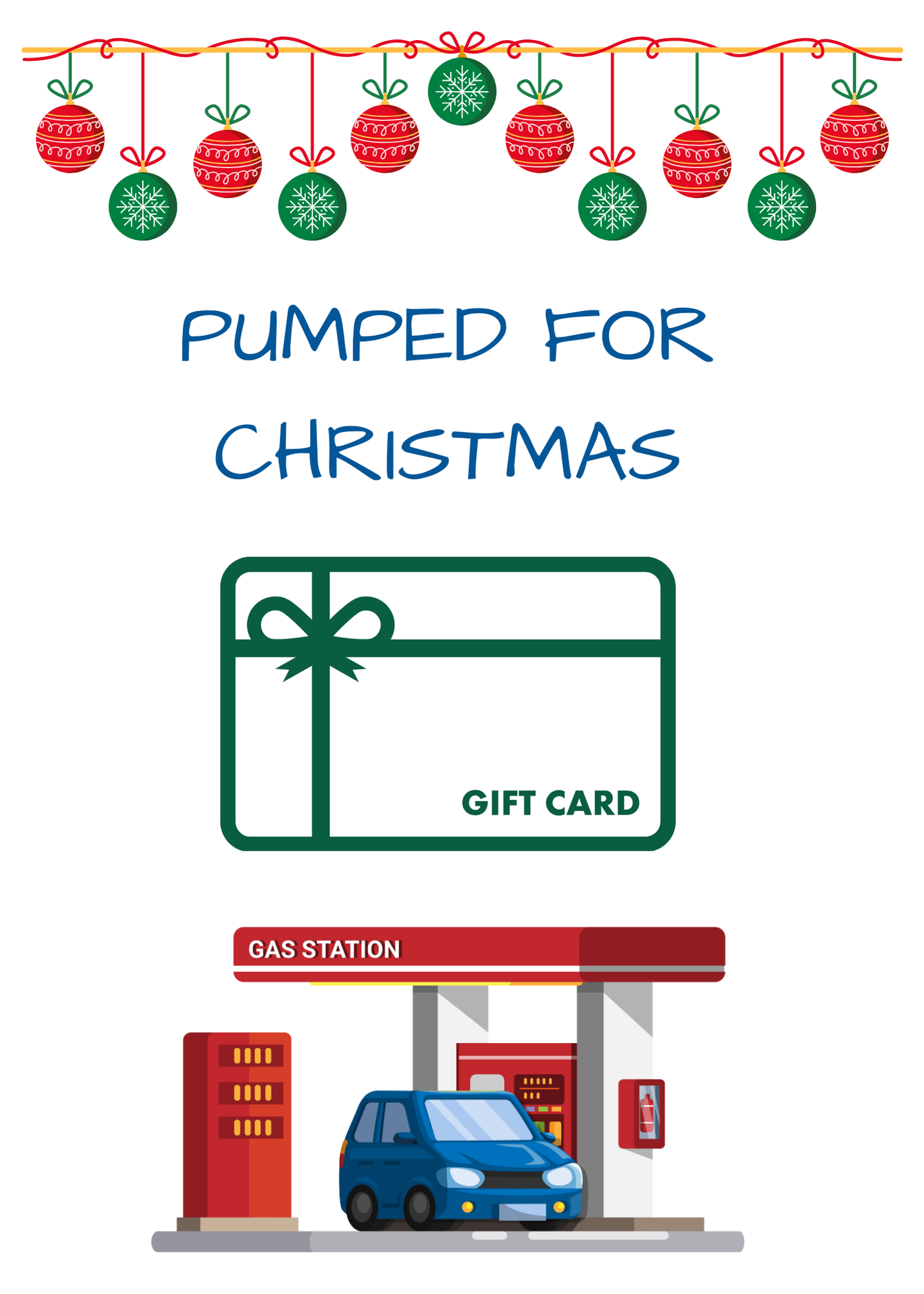 Christmas Build a gift card book-tradional