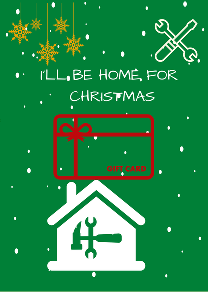 Christmas Build a gift card book-tradional