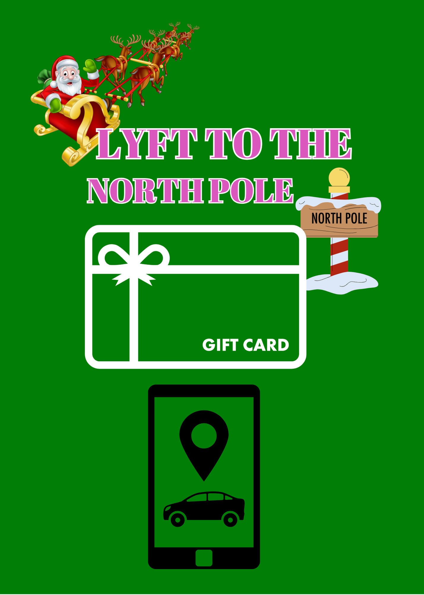 Christmas Build a gift card book-tradional