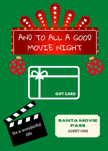 Christmas Build a gift card book-tradional