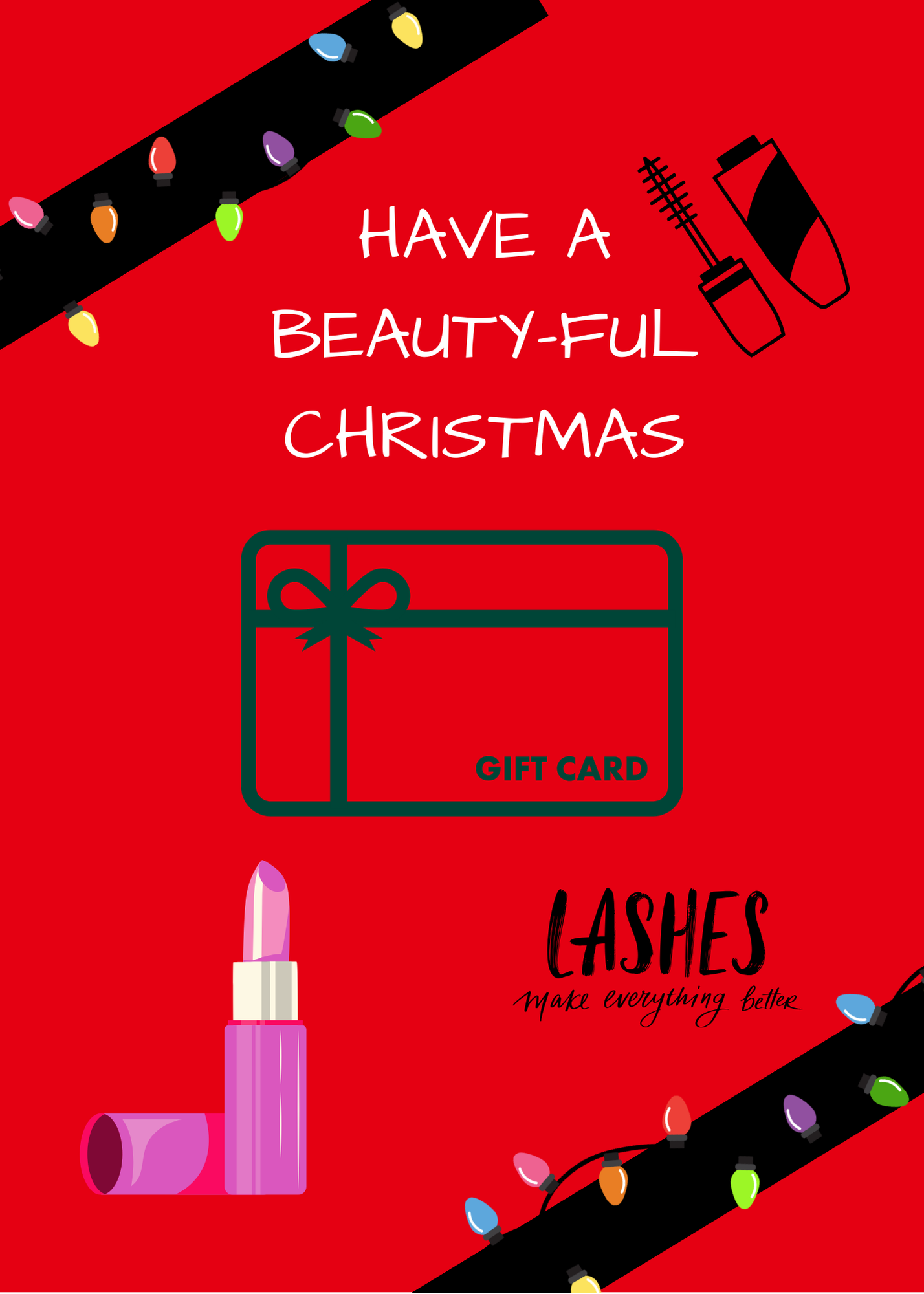 Christmas Build a gift card book-tradional