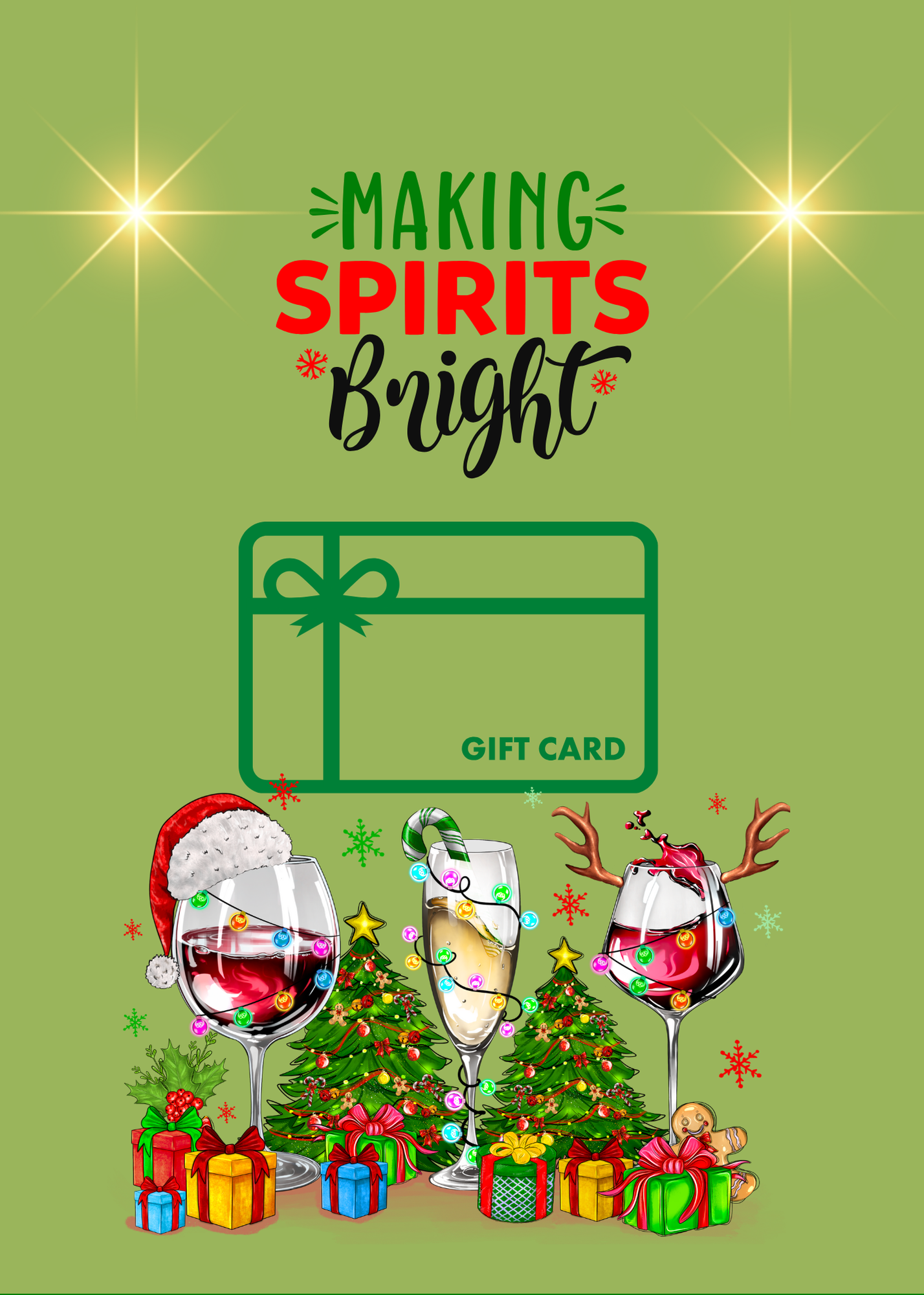 Christmas Build a gift card book-tradional