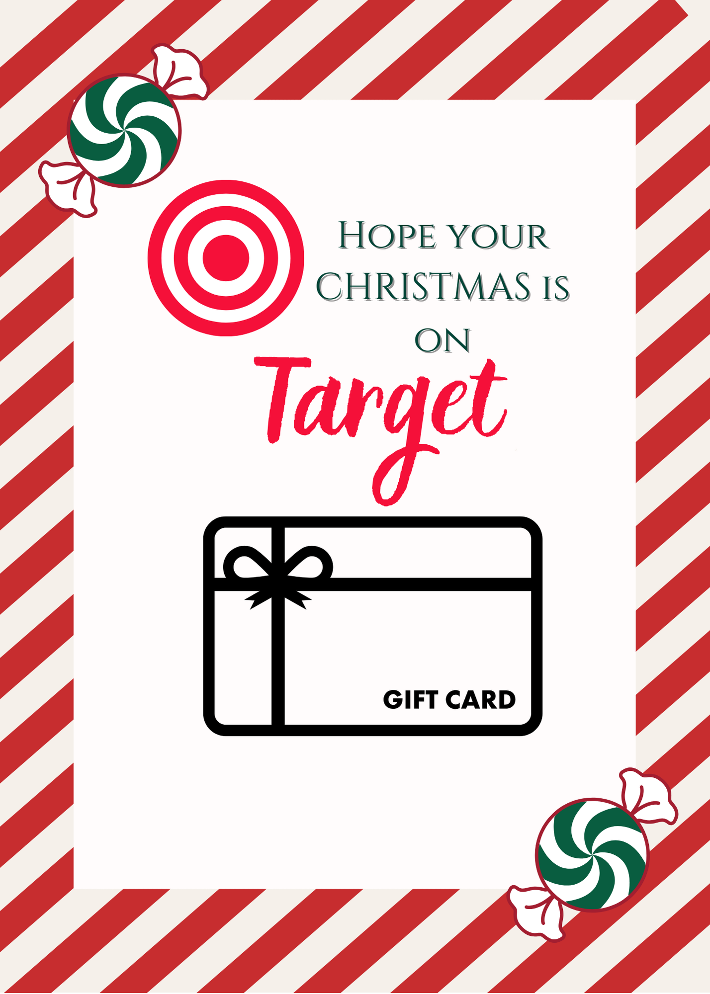 Christmas Build a gift card book-tradional
