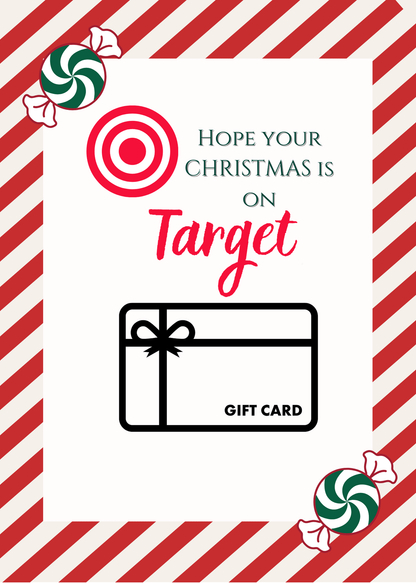 Christmas Build a gift card book-tradional