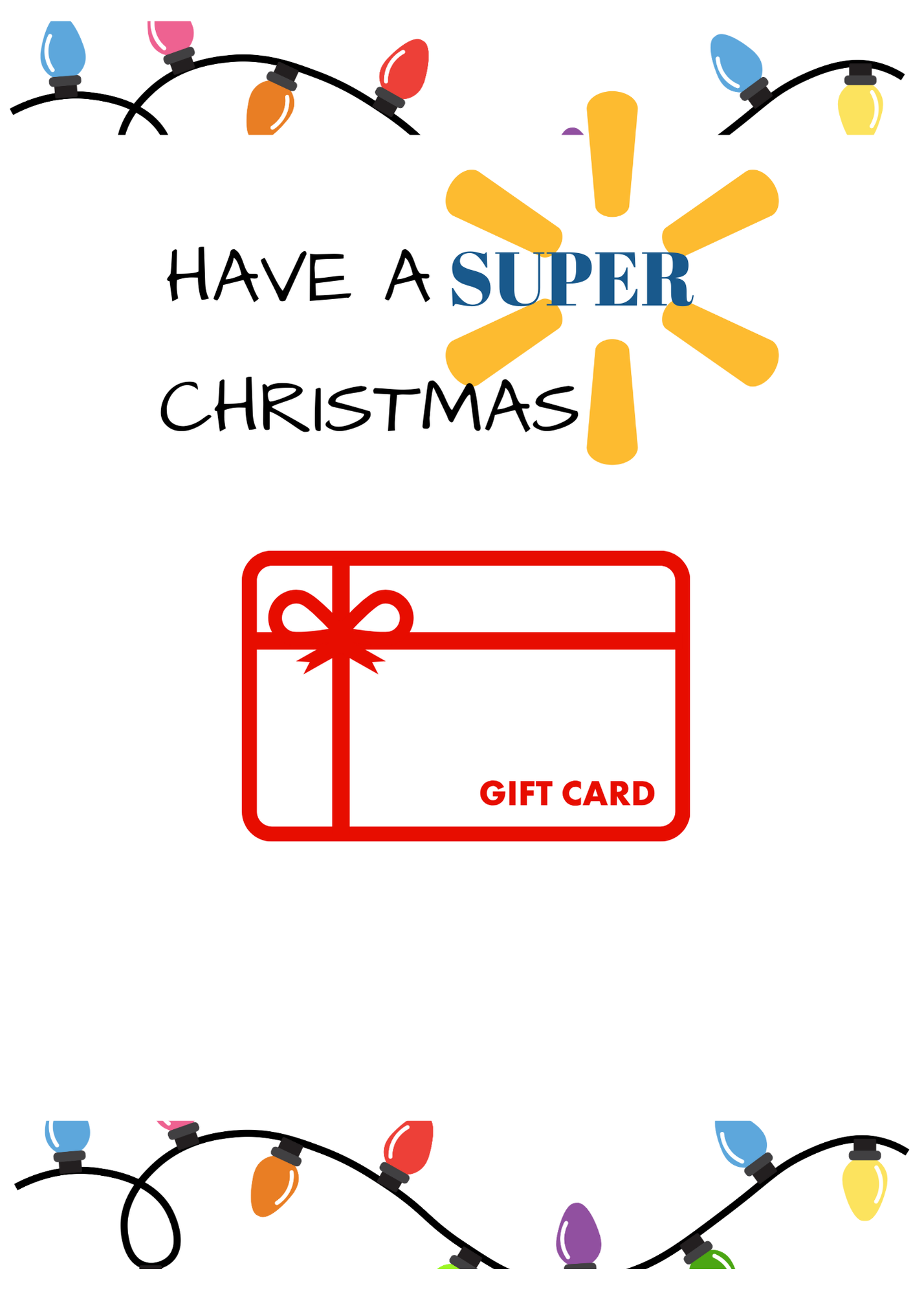 Christmas Build a gift card book-tradional