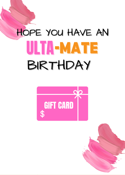 BIRTHDAY GIFT CARD BOOK-BUILD A BOOK BLUE